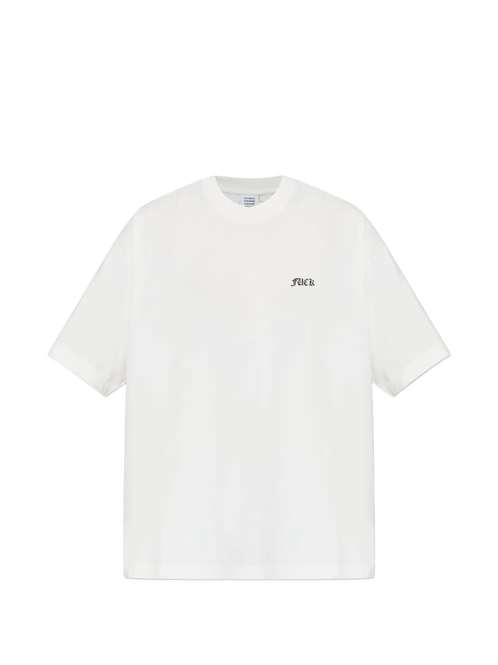 VETEMENTS graphic-print crew-neck T-shirt - Bianco