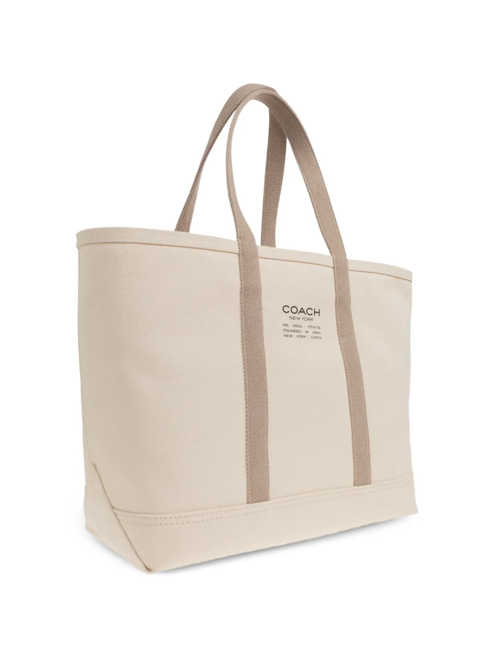 Coach - Shopper met logoprint - heren - canvas - Eén maat - Beige