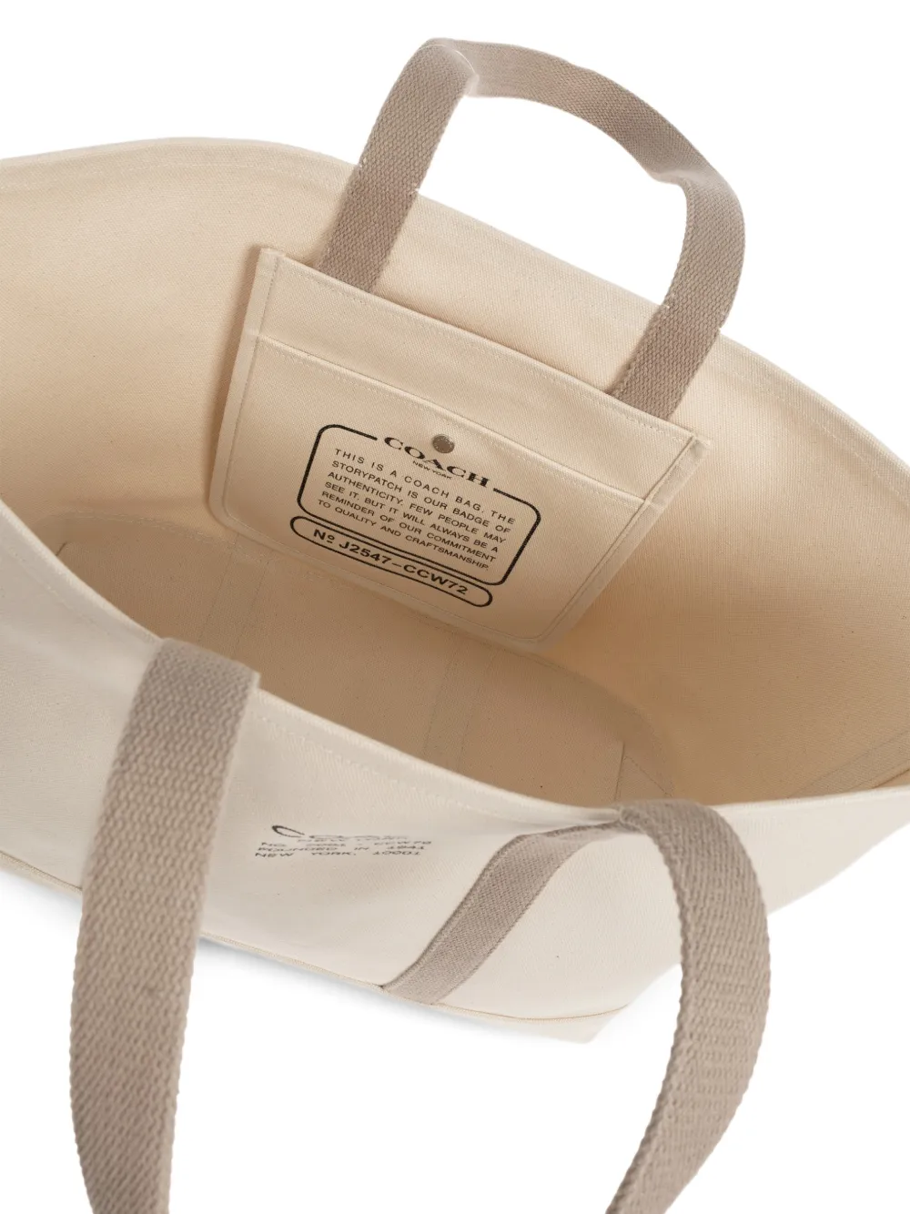 Coach - Shopper met logoprint - heren - canvas - Eén maat - Beige