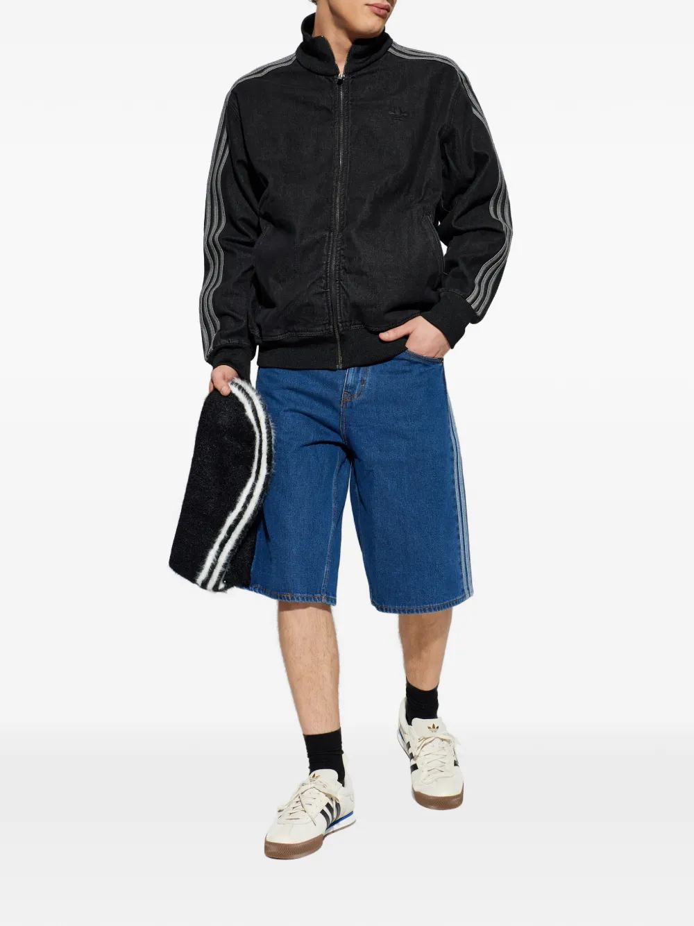 adidas 侧条纹拉链夹克 | 飞行员夹克 | Image 2