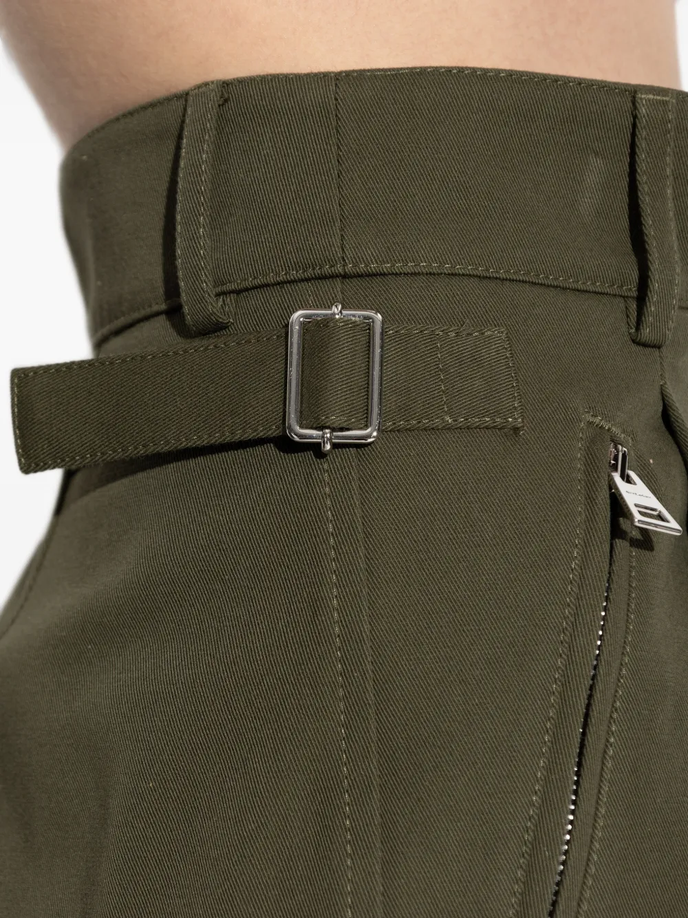 Givenchy Geplooide broek met ritszak Groen