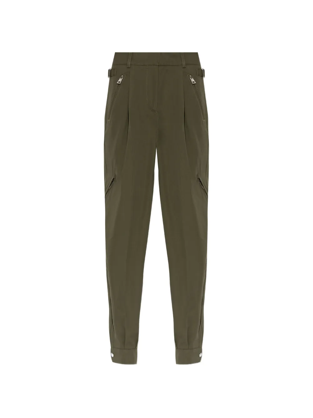 Givenchy Pantaloni con zip - Verde