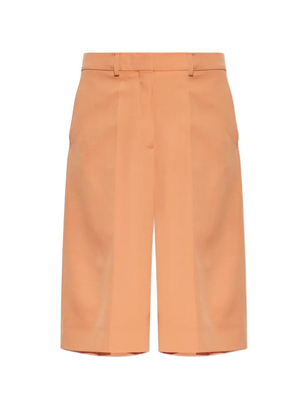 Stella McCartney flat-waistband shorts - Arancione