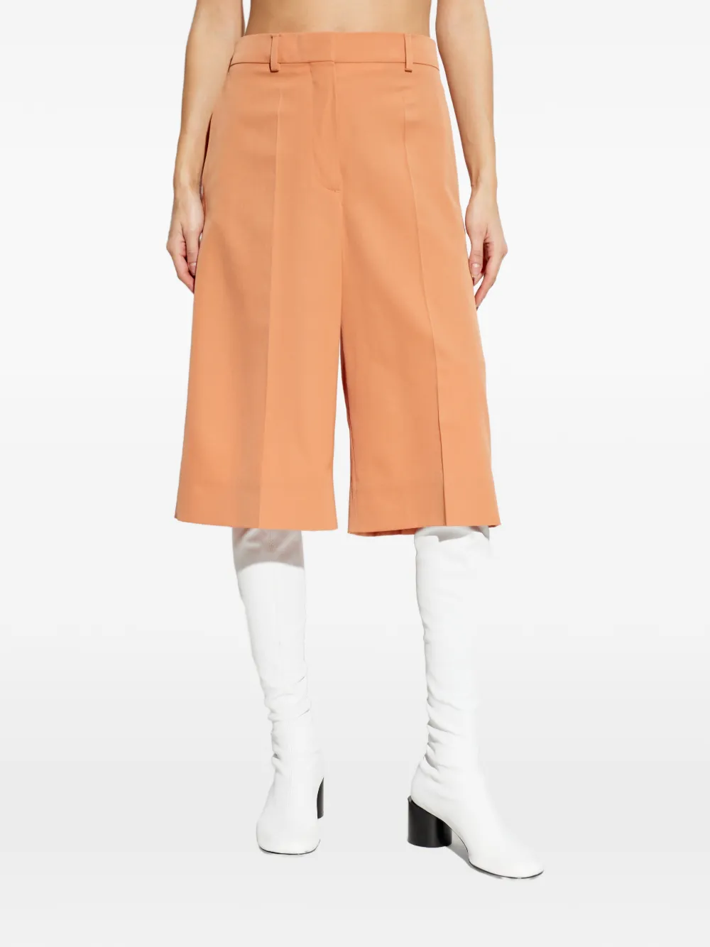 Stella McCartney Klassieke bermuda shorts met wijde pijpen Oranje