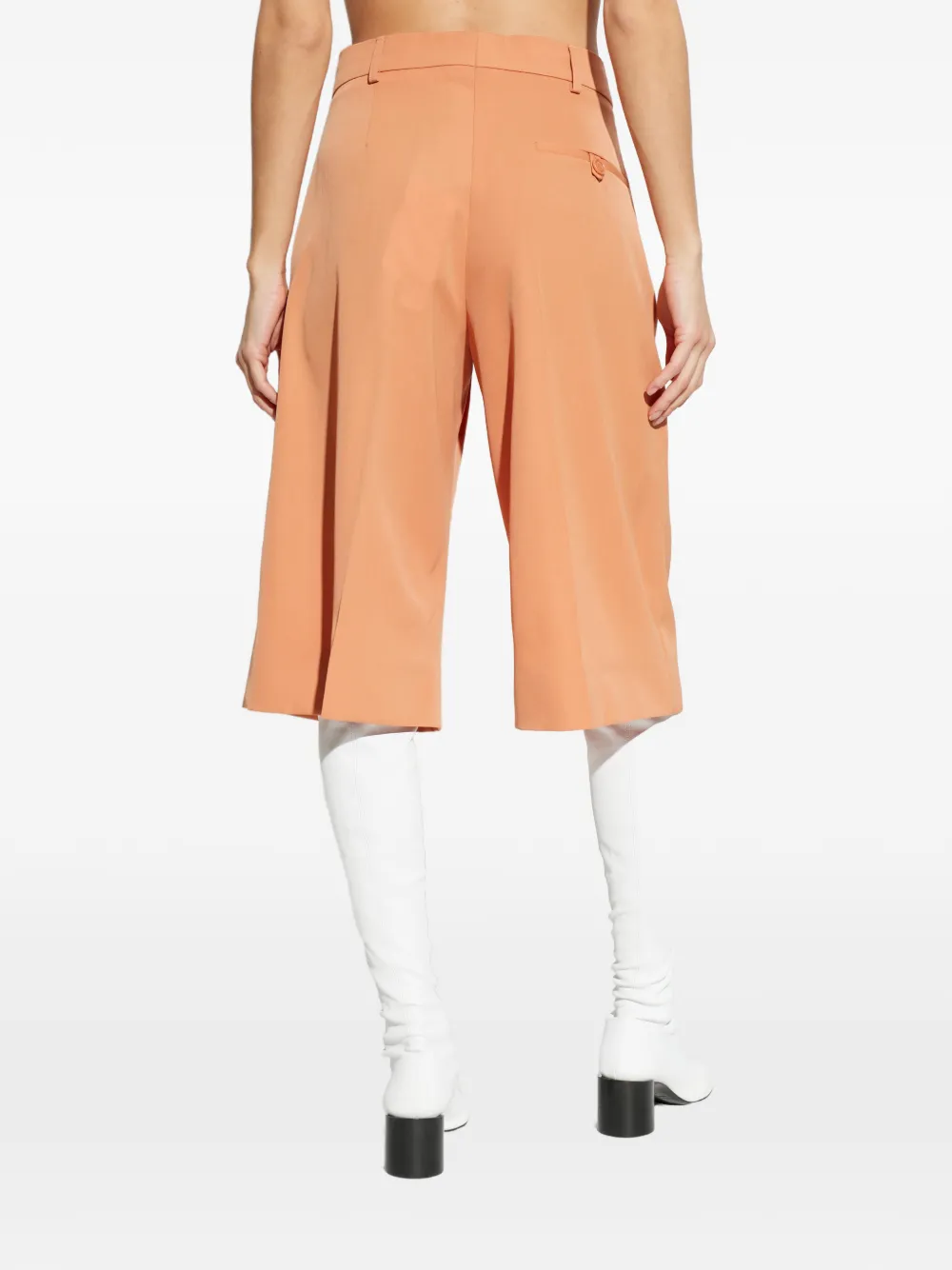 Stella McCartney Klassieke bermuda shorts met wijde pijpen Oranje
