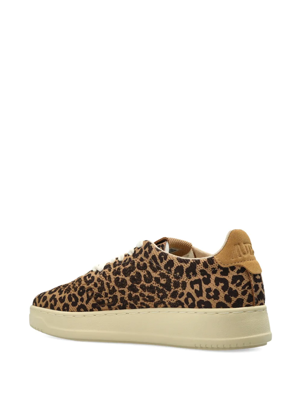 Autry Medalist Easeknit sneakers met luipaardprint Bruin