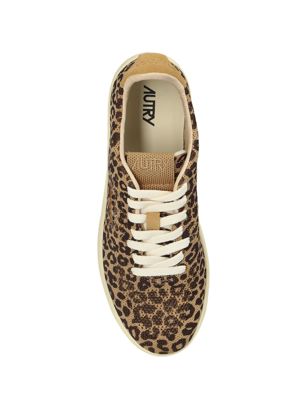 Autry Medalist Easeknit sneakers met luipaardprint Bruin
