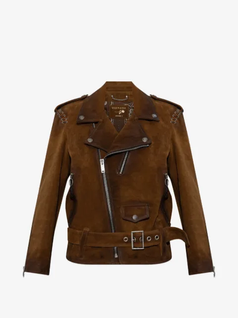 Golden Goose 孔眼束腰皮夹克