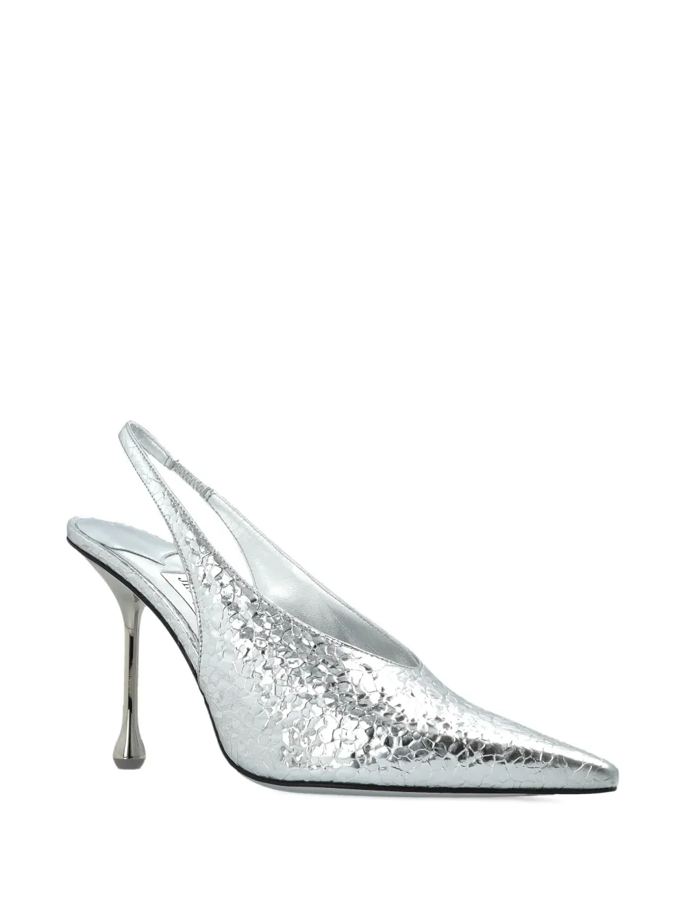 Jimmy Choo isa pointed toe heels pumps Zilver