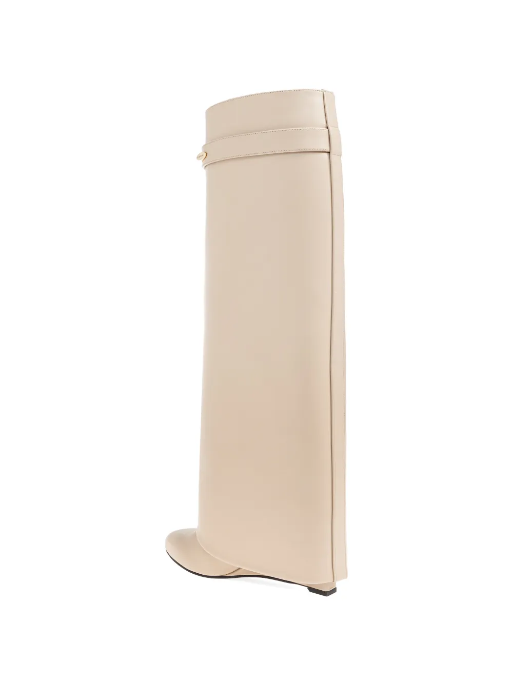 Givenchy shark lock leather boots Beige
