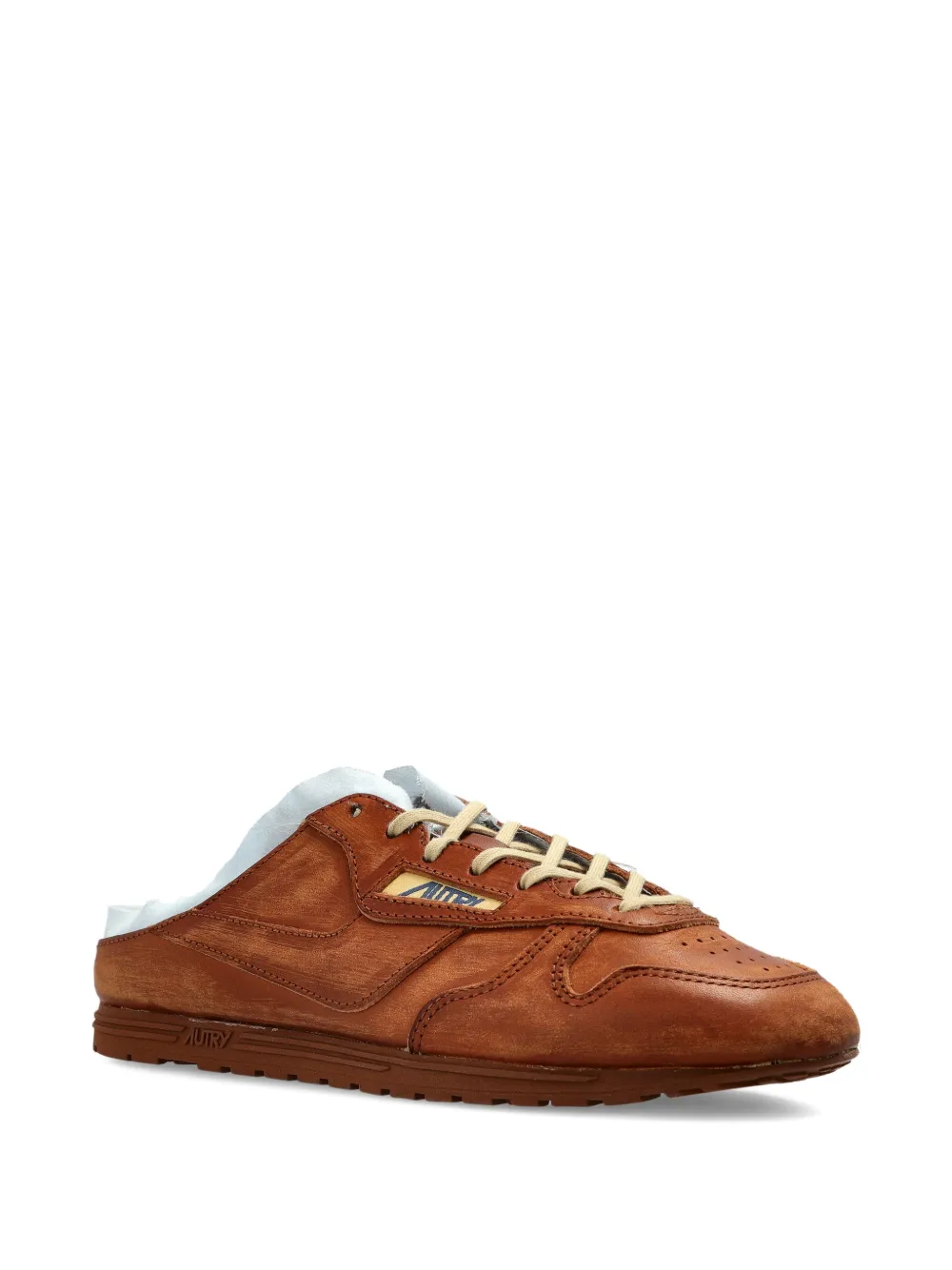 Autry Windspin leren sneakers Bruin