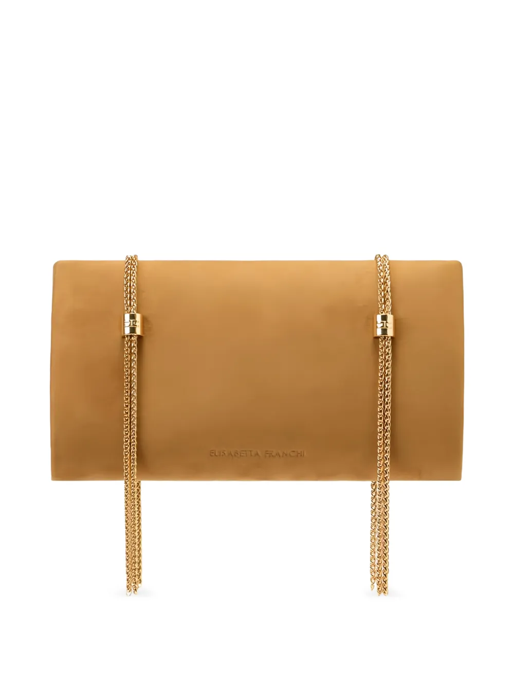 Elisabetta Franchi logo shoulder bag - Toni neutri