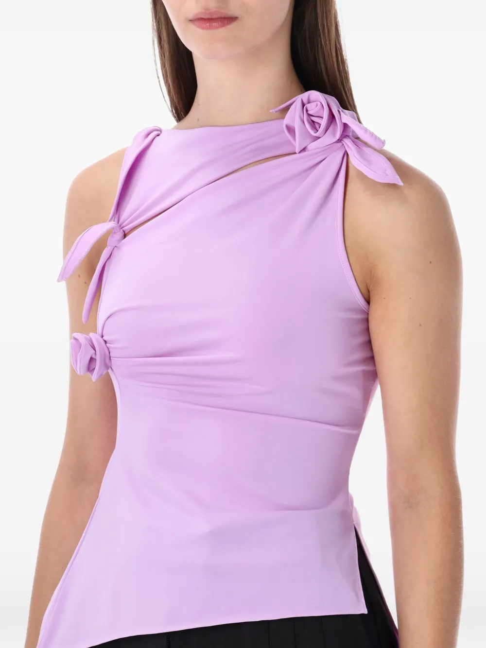 Coperni Floral-knot Top - Purple 