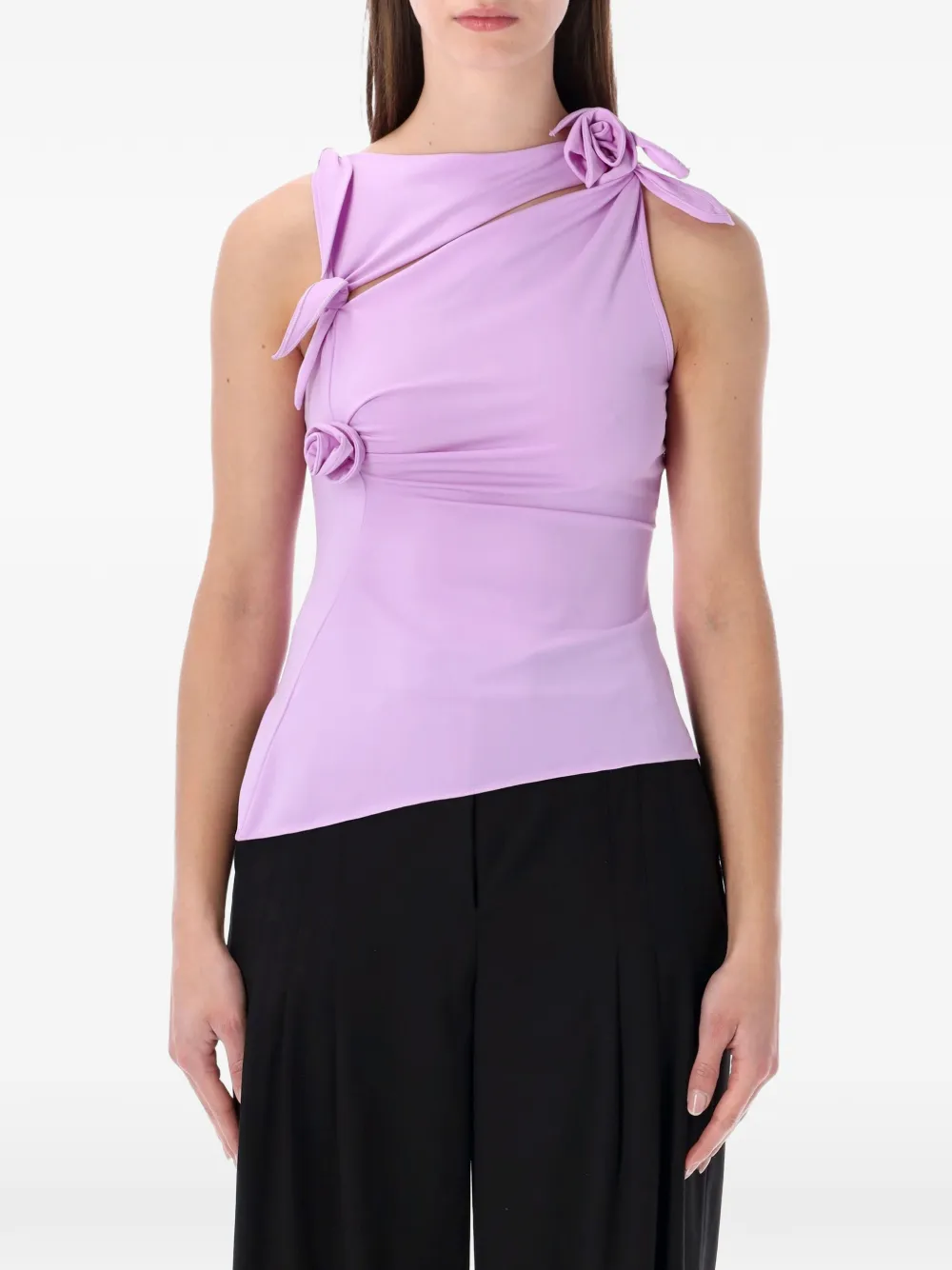 Coperni floral-knot top - Viola