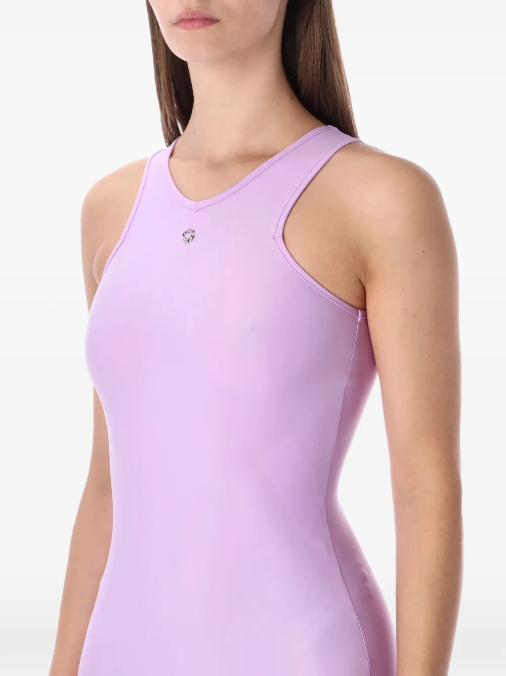  Coperni Slit Midi Dress - Purple 