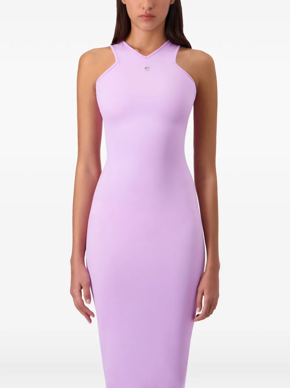 Coperni Midi-jurk met split Paars