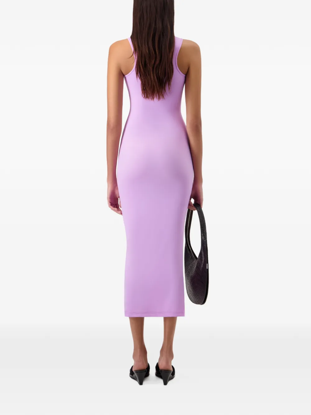 Coperni Midi-jurk met split Paars