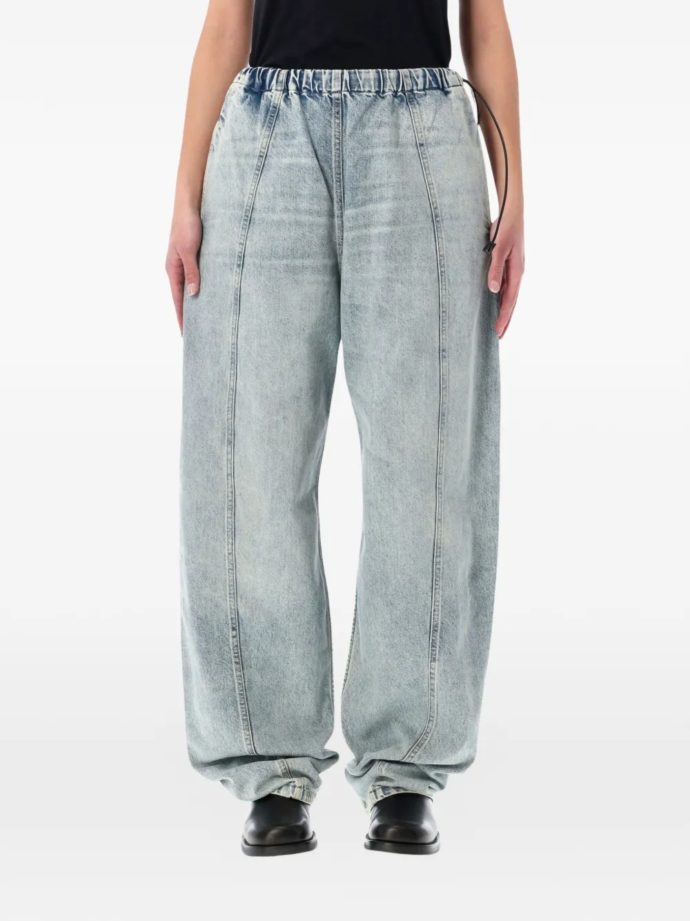 Haikure Jeans con vita elasticizzata - Blu