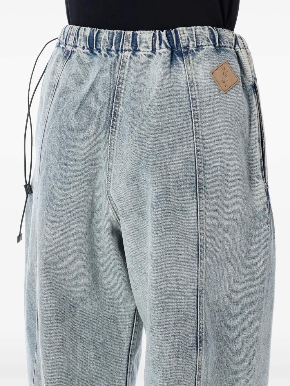 Haikure Jeans met elastische tailleband Blauw