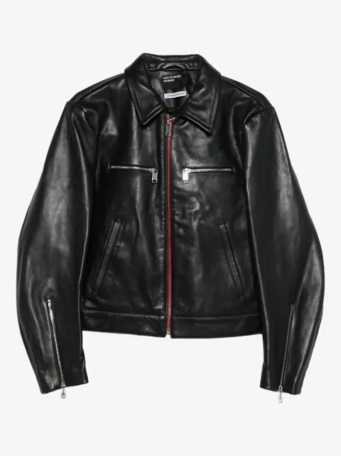 Enfants Riches Déprimés zip-up leather biker jacket