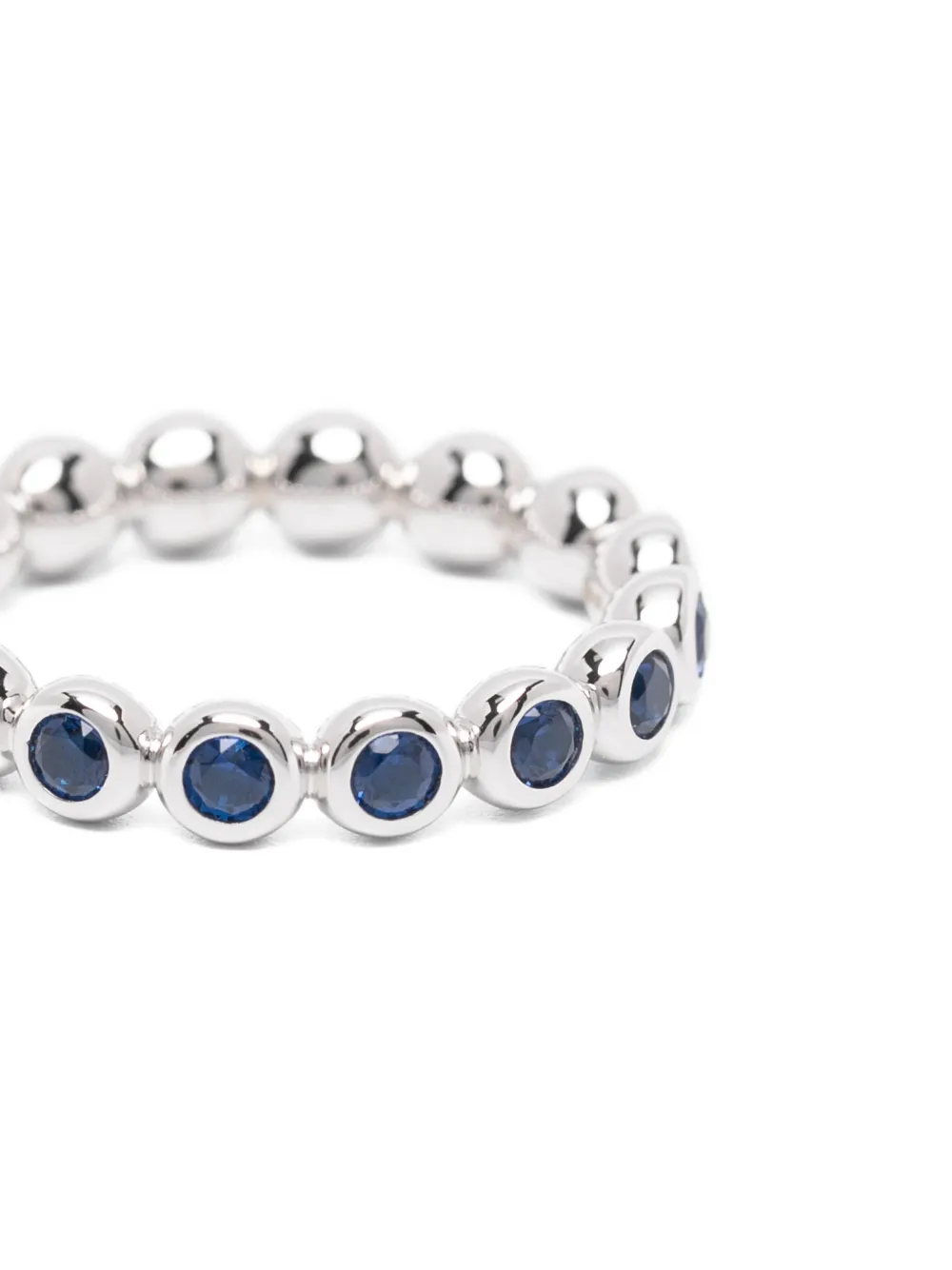  Missoma Tennis Eternity Stacking Ring - Silver 