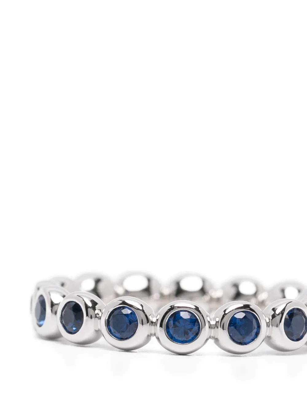  Missoma Tennis Eternity Stacking Ring - Silver 