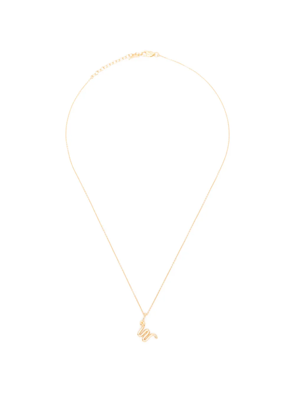 Missoma Curly Molten initial-W necklace - Oro