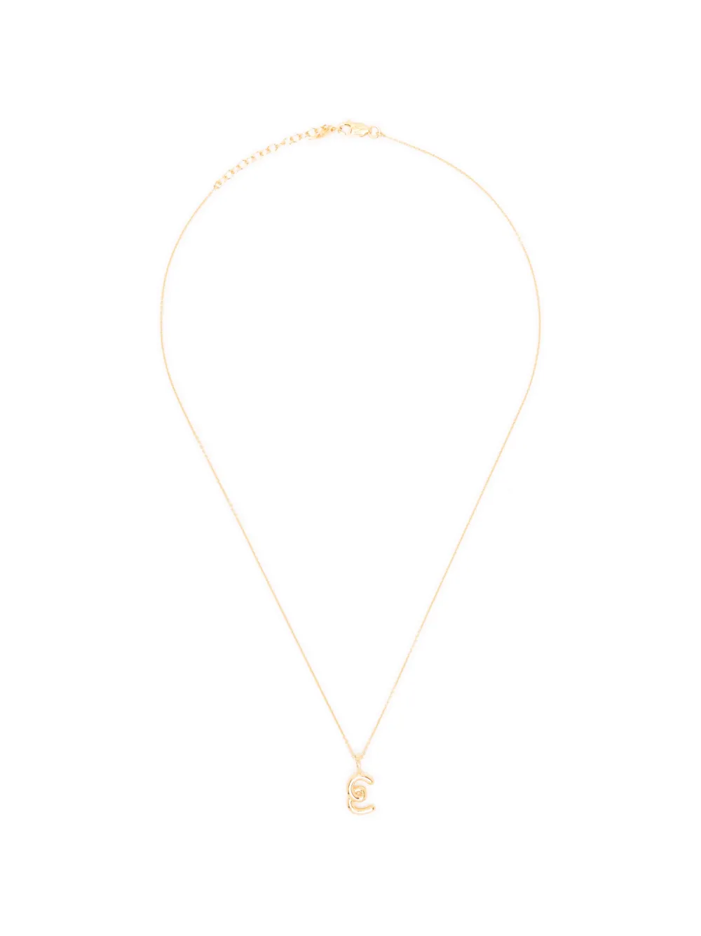 Missoma mini Curly Molten initial necklace - Oro