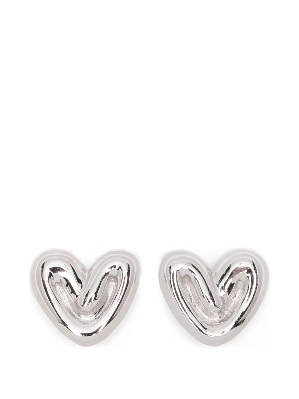 Missoma puffy-heart studs earrings - Argento