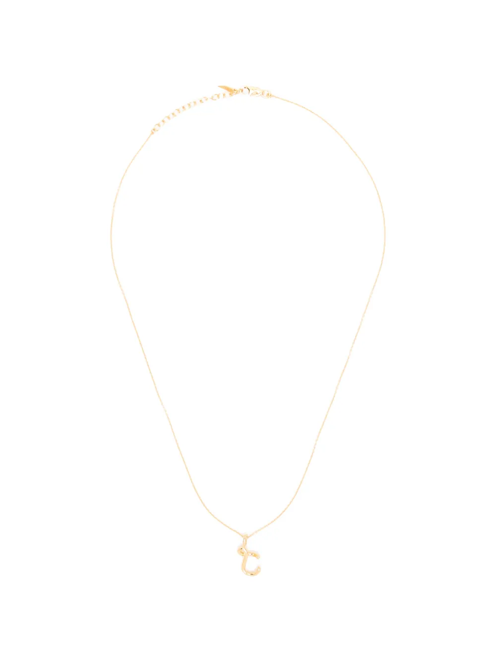 Missoma mini Curly Molten initial necklace - Oro