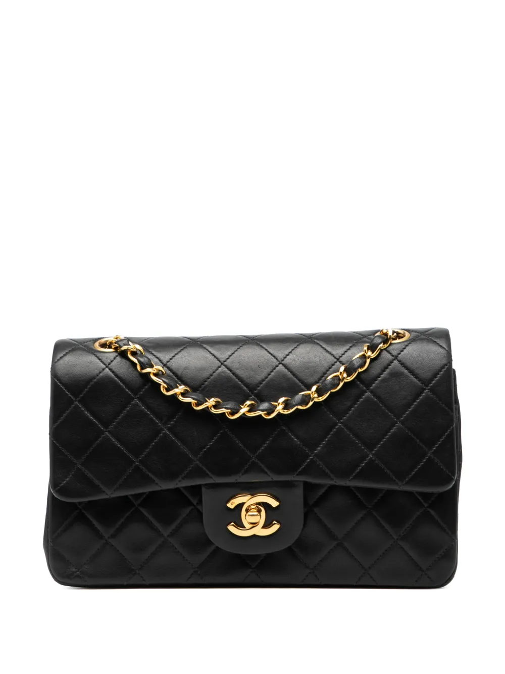CHANEL Pre-Owned 1991-1994 Small Classic Lambskin Double Flap shoulder bag - Nero
