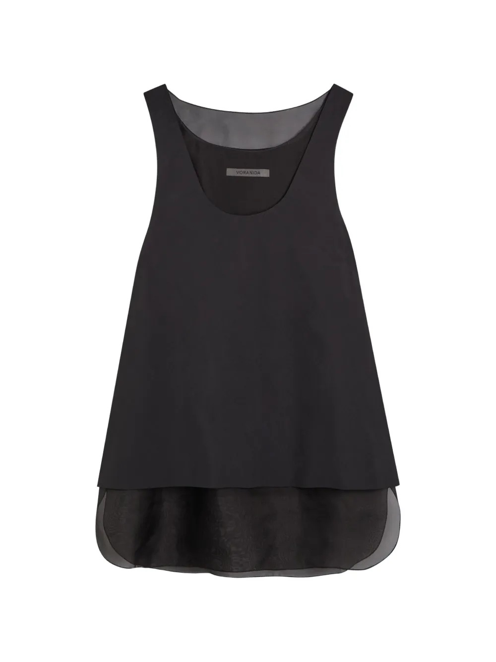 VORANIDA Kaia layered tank top - Nero