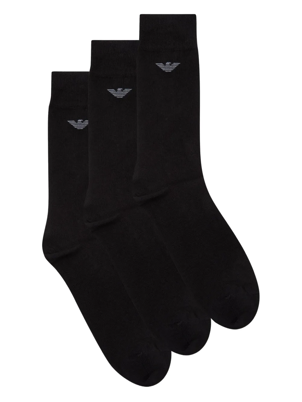 Emporio Armani Set calzini con logo - Nero