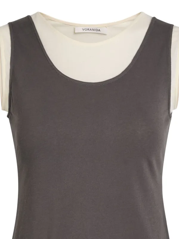 VORANIDA Tor レイヤード タンクトップ | ブラウン | FARFETCH JP
