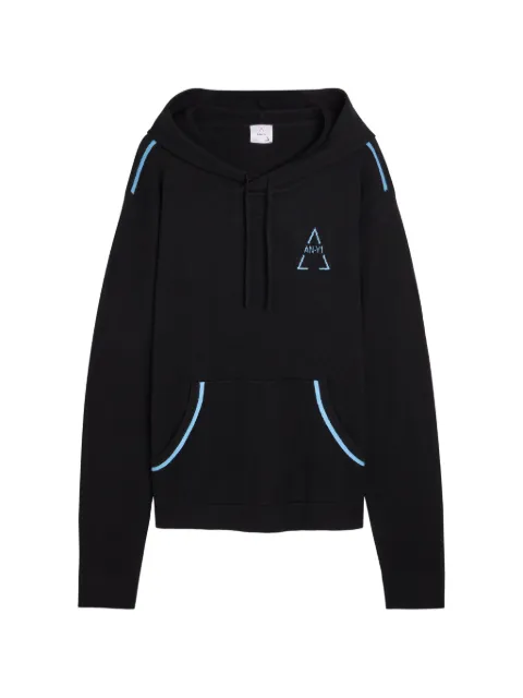 AN-Y1 logo-detail hoodie