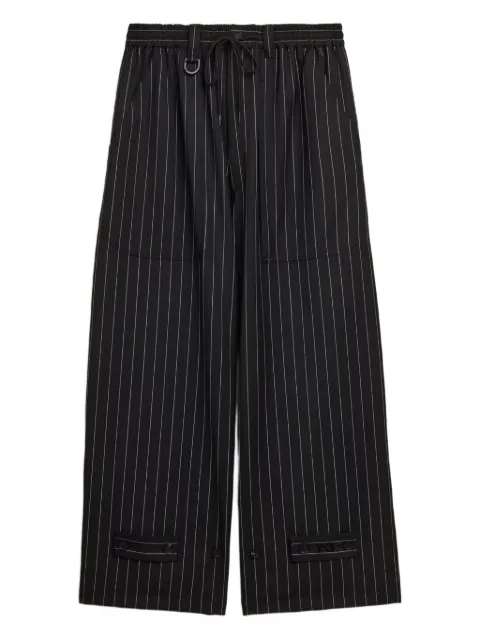 Y-3 pinstripe drawstring trousers