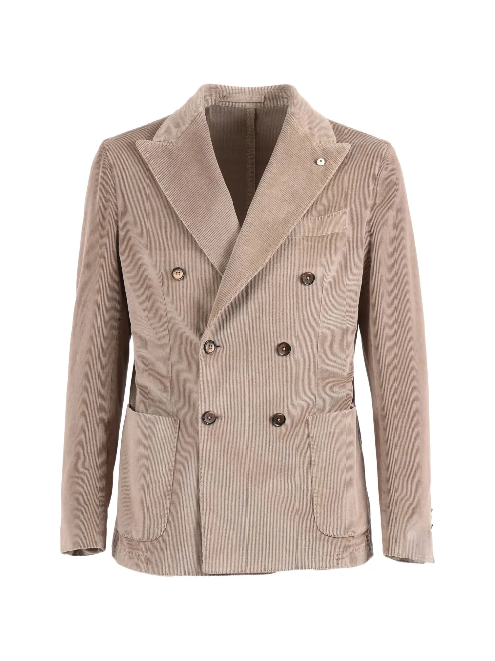 L.B.M. 1911 corduroy blazer - Toni neutri