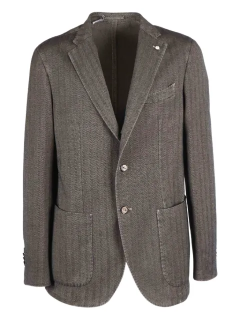 L.B.M. 1911 herringbone-pattern blazer
