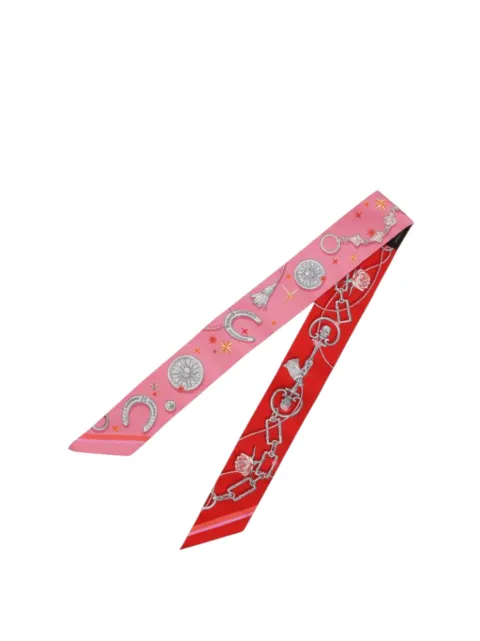 Hermès Pre-Owned 2024-2025 C'est La Fete Silk Twilly Scarf scarves