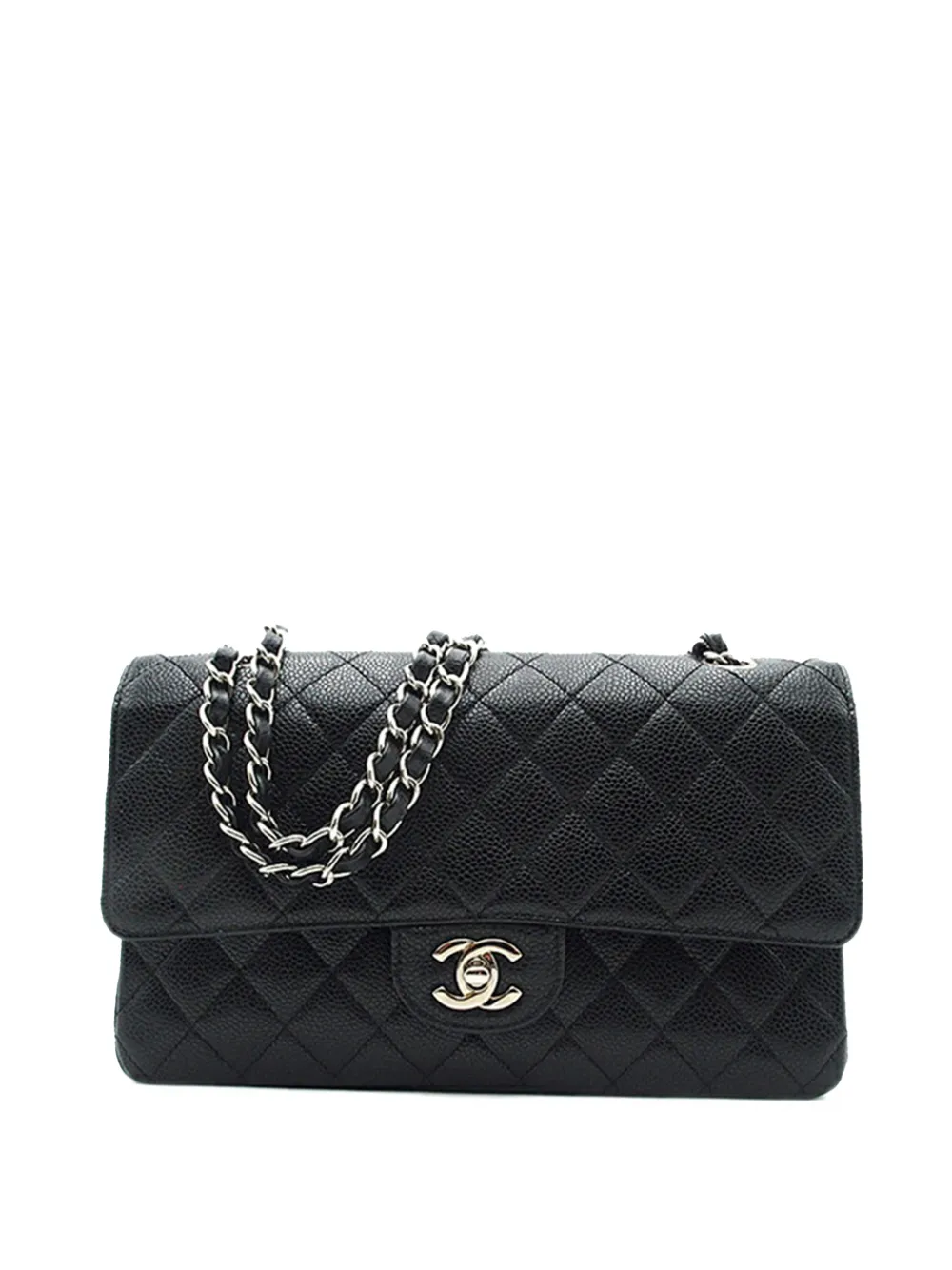 CHANEL Pre-Owned 2008-2009 Medium Classic Caviar Double Flap shoulder bag - Nero