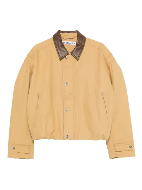 Acne Studios contrasting-collar bomber jacket