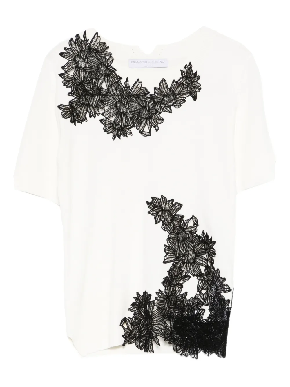 Ermanno Scervino floral T-shirt - Bianco