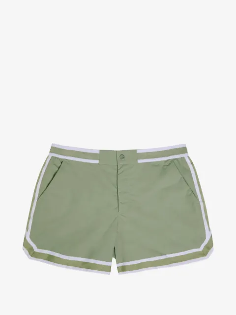 CHÉ Baller striped swim shorts