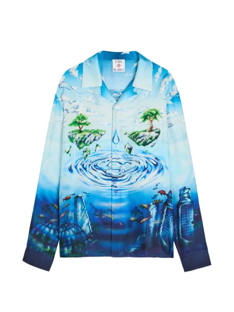 Casablanca Camisa Lost Atlantis com estampa