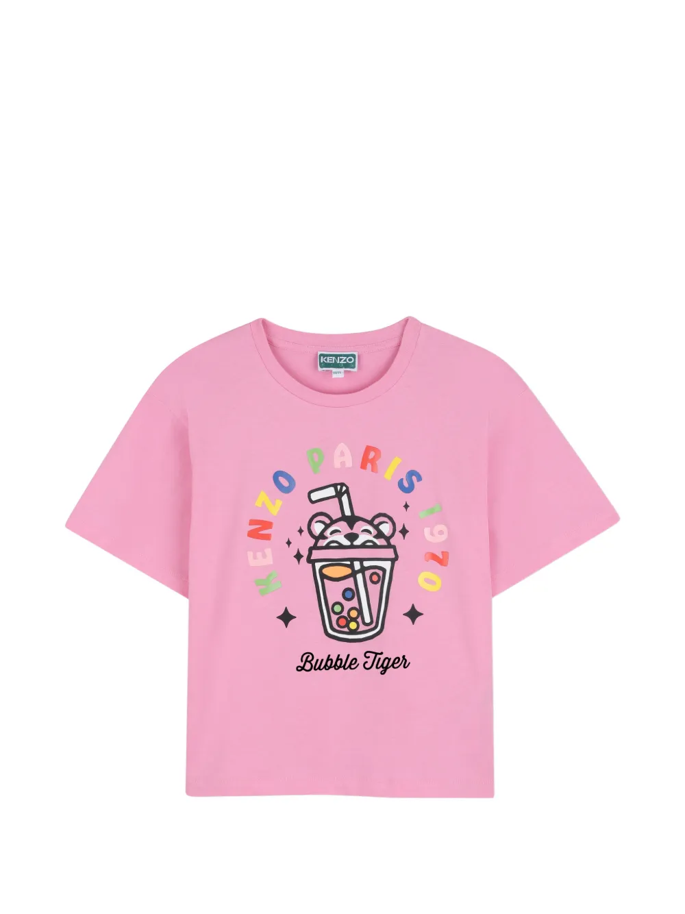 Kenzo Kids print T-shirt - Rosa