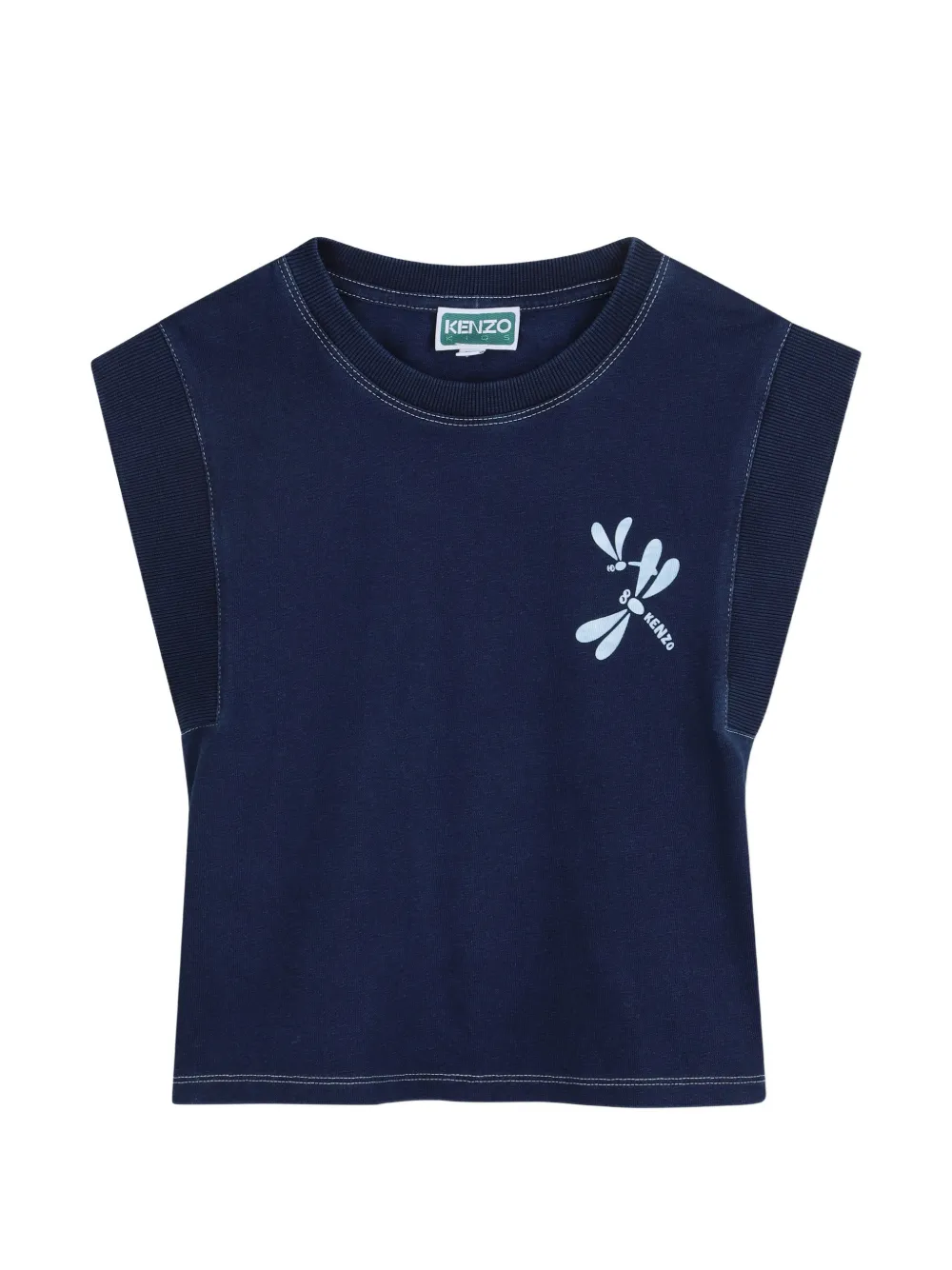 Kenzo Kids crew-neck T-shirt - Blu