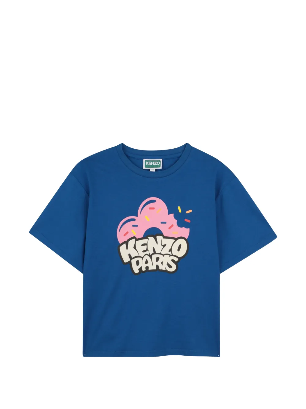 Kenzo Kids logo-print T-shirt - Blu