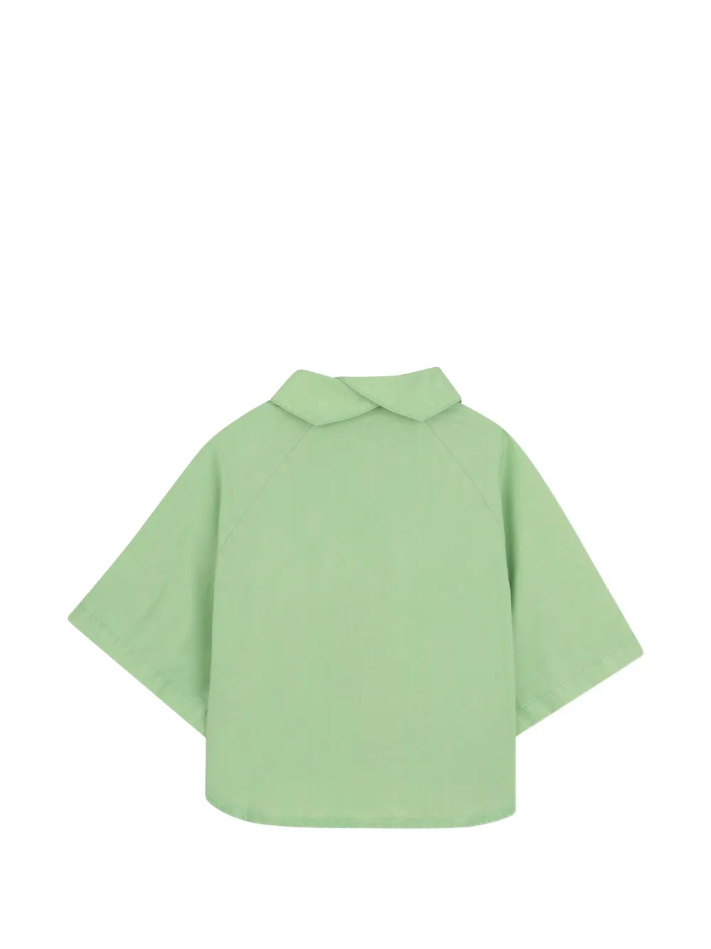 Kenzo Kids Popeline shirt met korte mouwen Groen