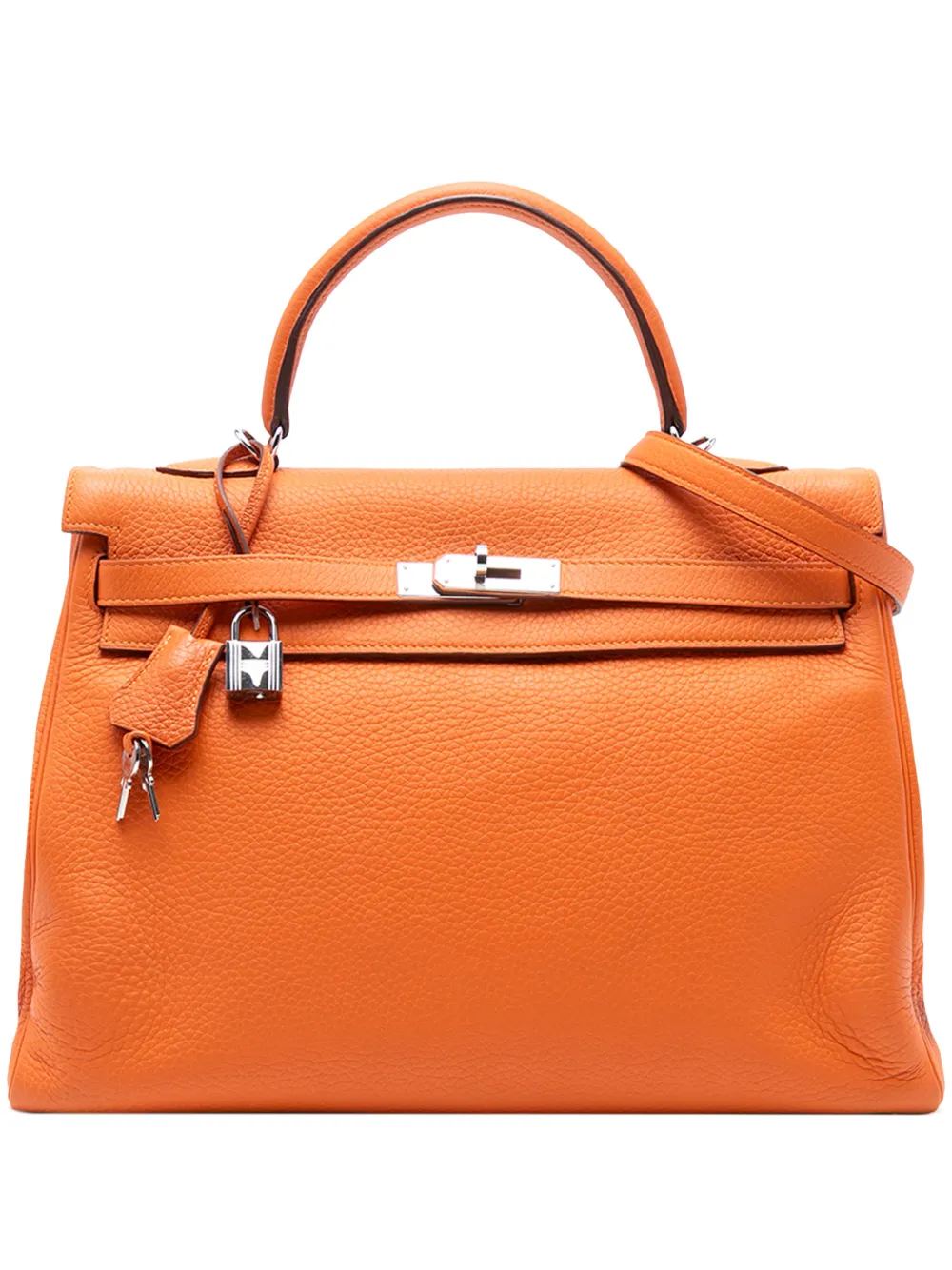 Hermès Pre-Owned 2011 Togo Kelly II Retourne 35 satchel - Orange