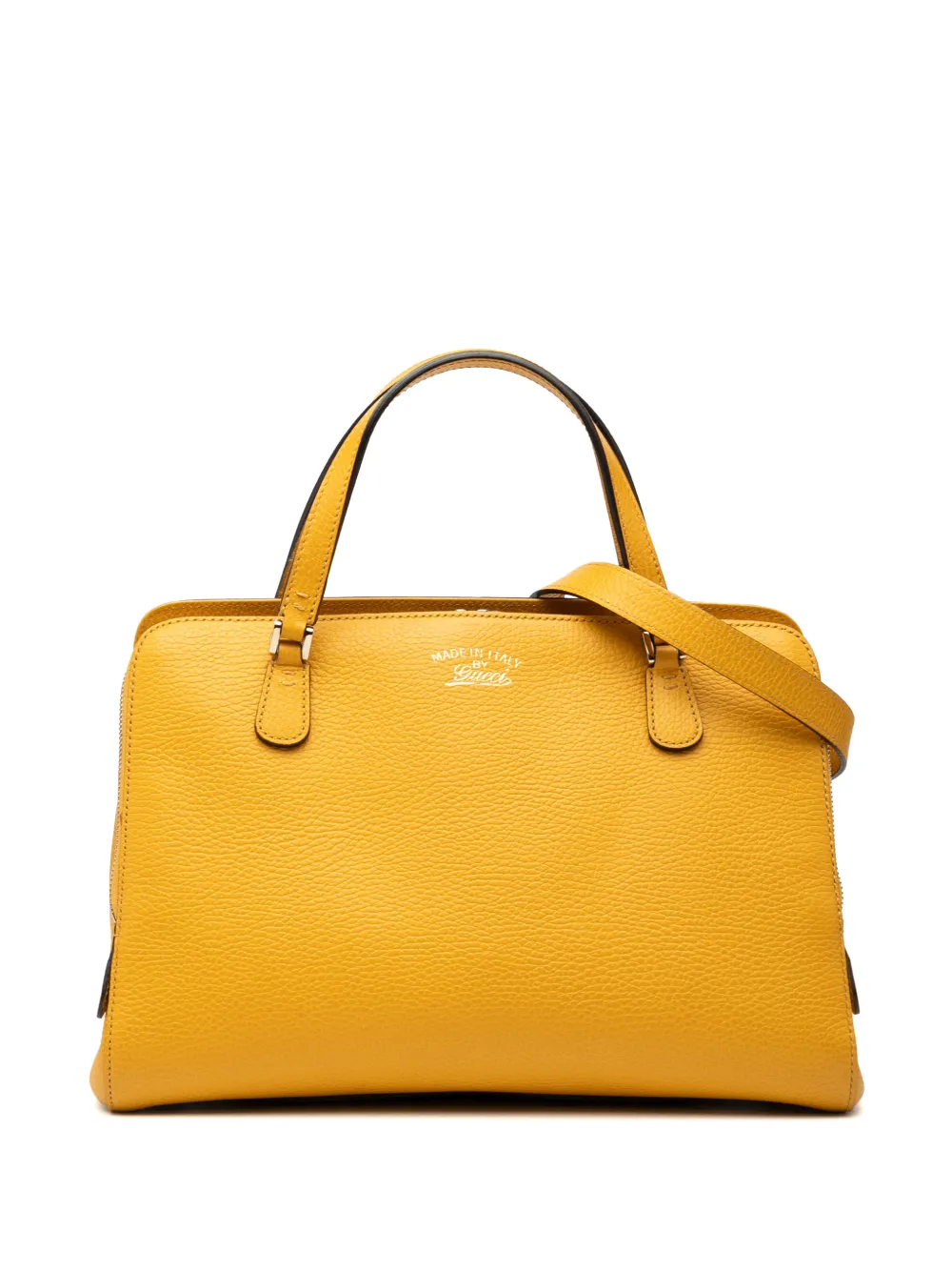 Gucci Pre-Owned Borsa a tracolla Swing in pelle di vitello con manico 2000-2015 - Giallo